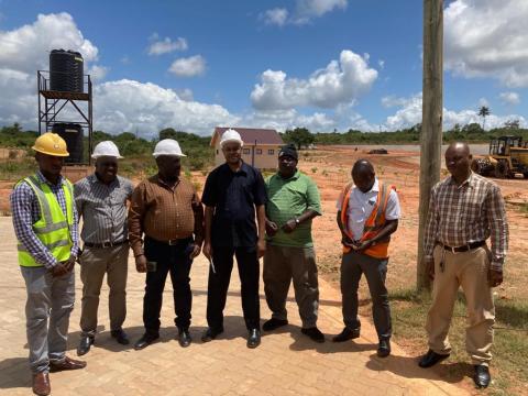 DESA consultant with Tanga’s asset management team at local landfill